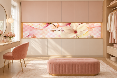 Фриз-фототапет 3D Магнолия